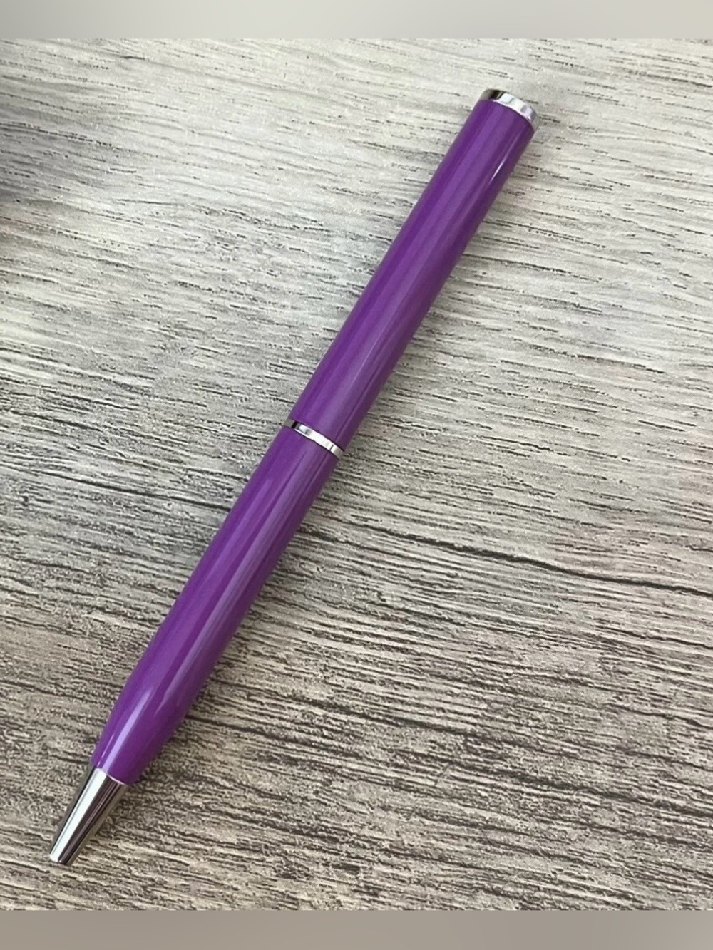 Coach Vintage Compact Wallet Pen - Purple with Silver Trim, Like New Retail, $49